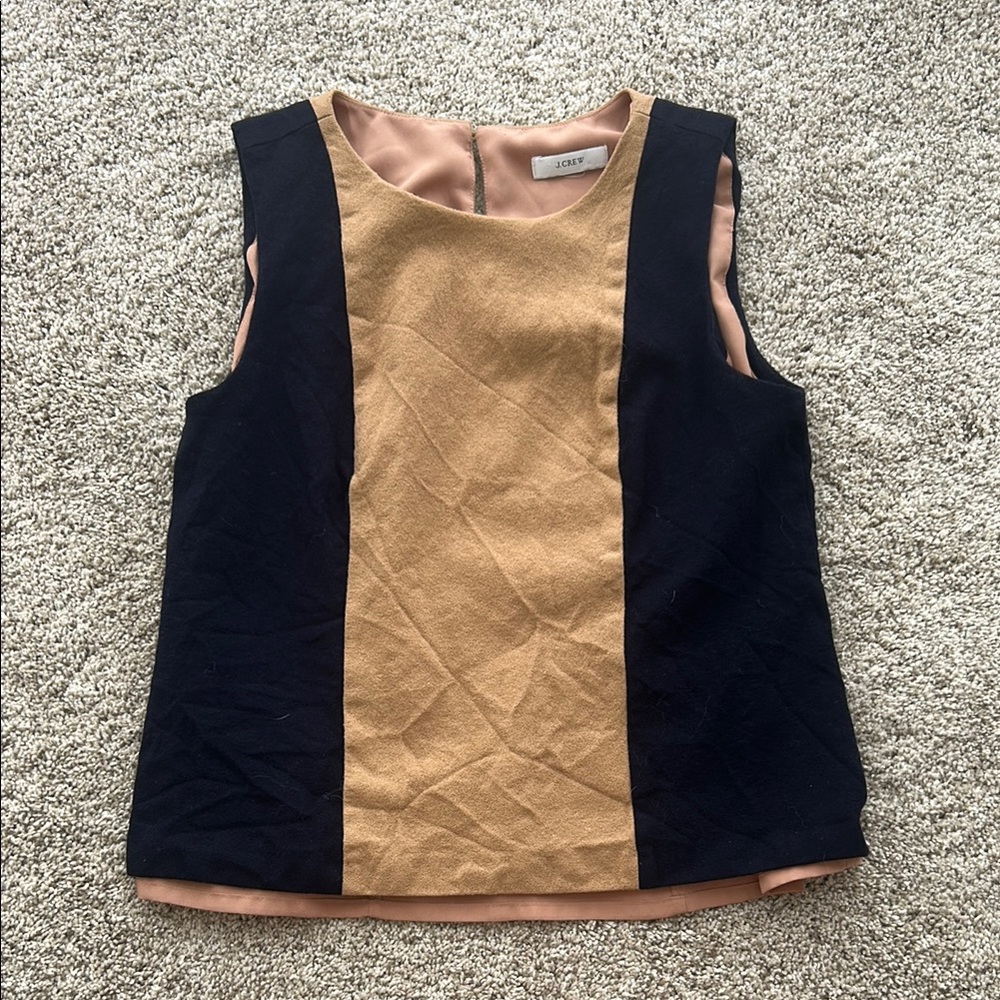 J Crew Colorblock Sleeveless Top